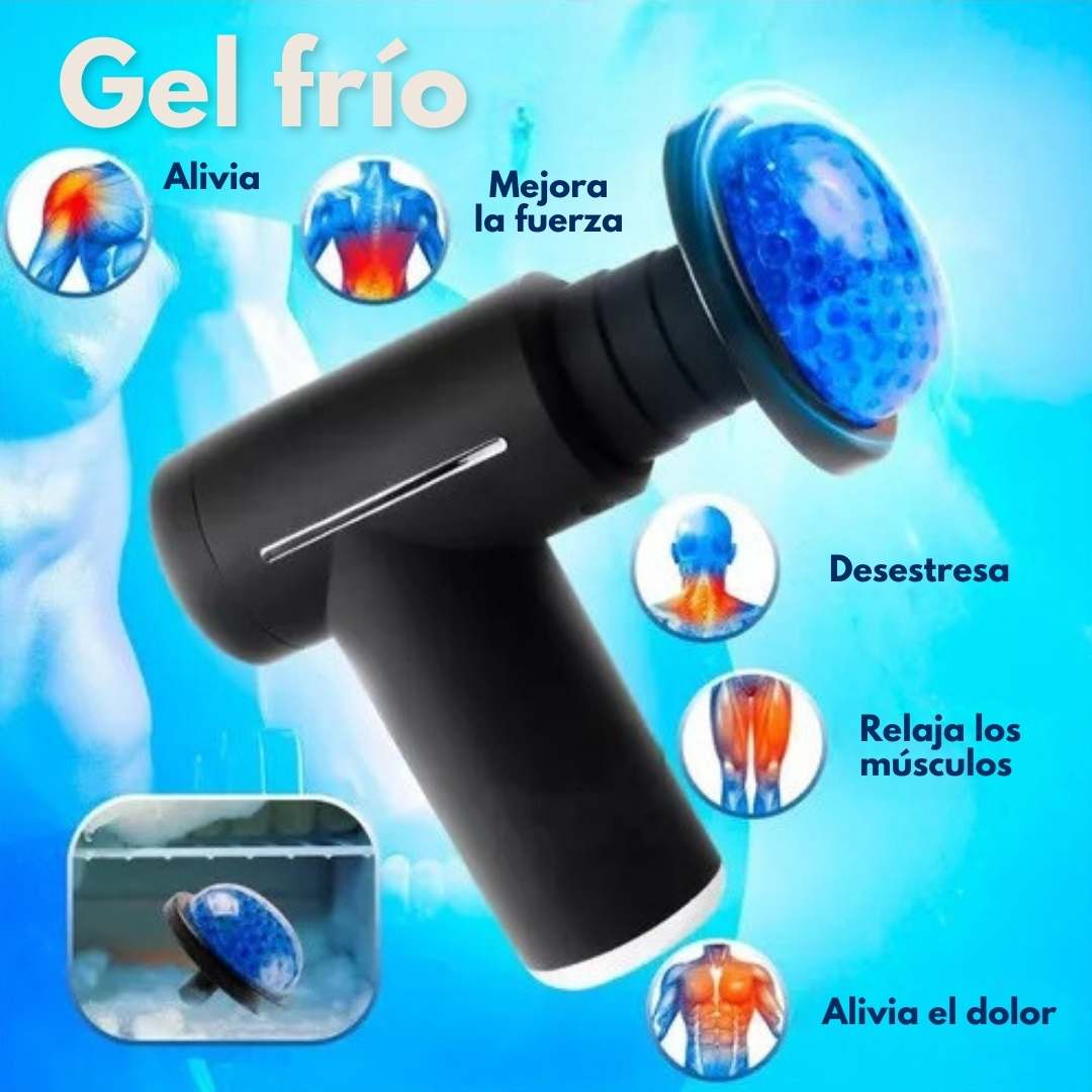 ✅Masajeador PROFESIONAL  INÁLAMBRICO 6 en 1 con Terapia FRIO/CALIENTE + Bono de REGALO